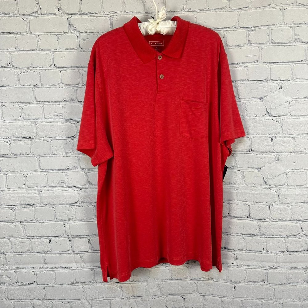 Club Room Men's‎ Island Polo, Size XXL, Red